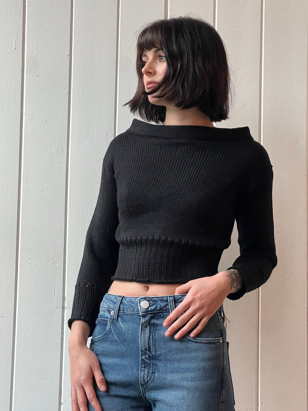 souchi Billy Crop Sweater